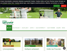 Tablet Screenshot of golf-lietzenhof.de